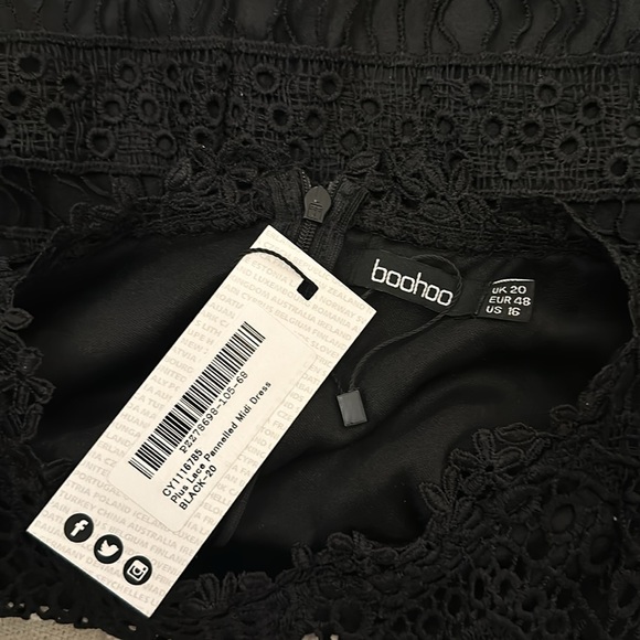 BNWT Black Crochet Dress - Picture 6 of 6